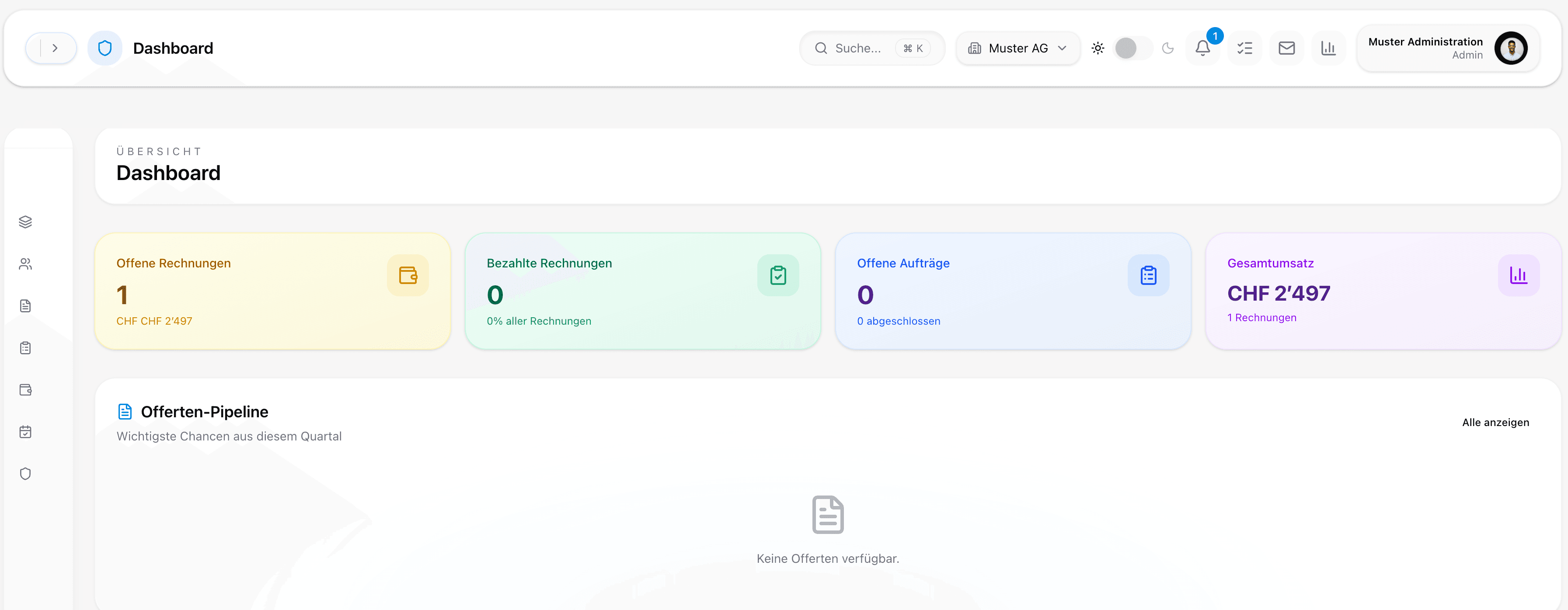 Dashboard Screenshot